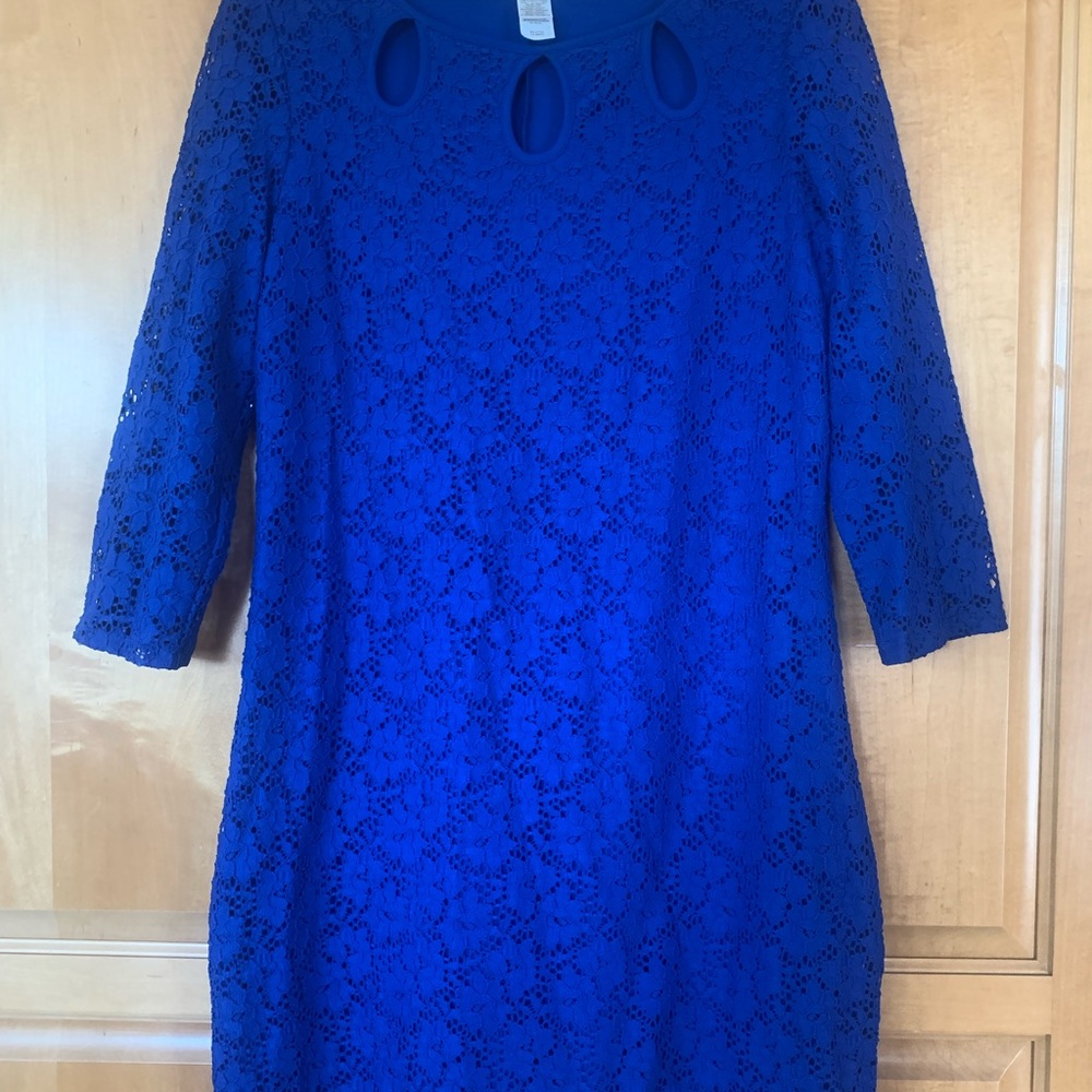 Royal blue cocktail dress